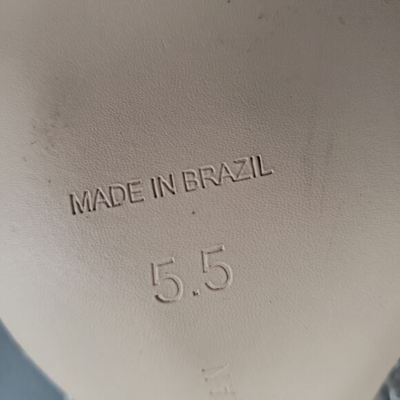 Good American Diamonds Forever Heel in Glass Size 5.5 GAME-WZ4 Silver Crystals - Picture 12 of 16